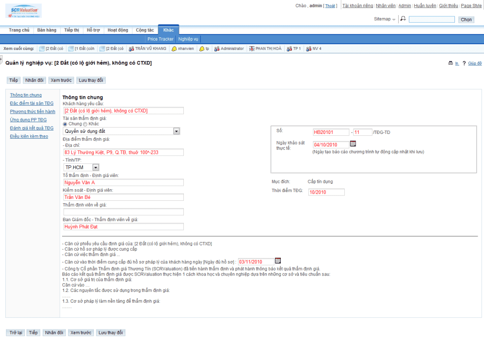 Triển khai phần mềm CRM cho Thương Tín