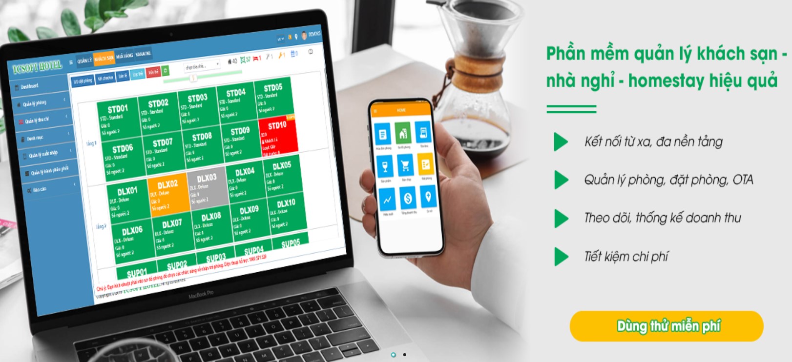 phần mềm quản lý khách sạn TCSOFT