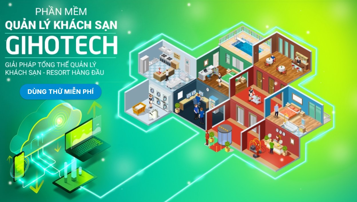 phần mềm quản lý khách sạn GiHoTech