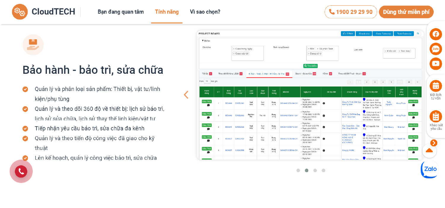 ứng dụng giải pháp CloudTECH