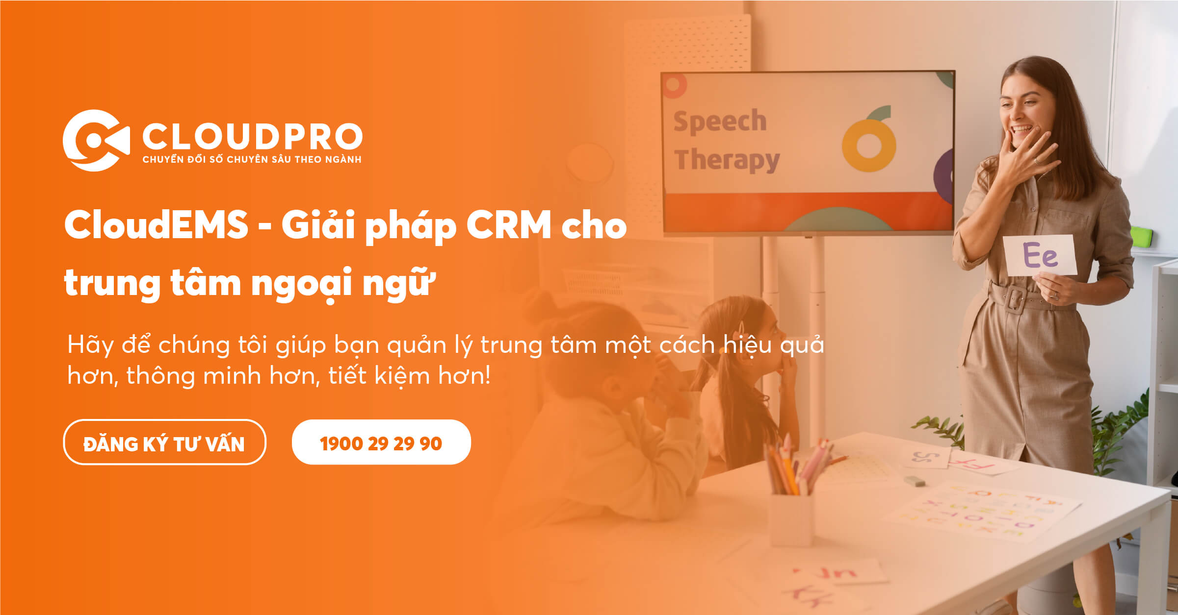 giải pháp CloudEMS cho trung tâm ngoại ngữ