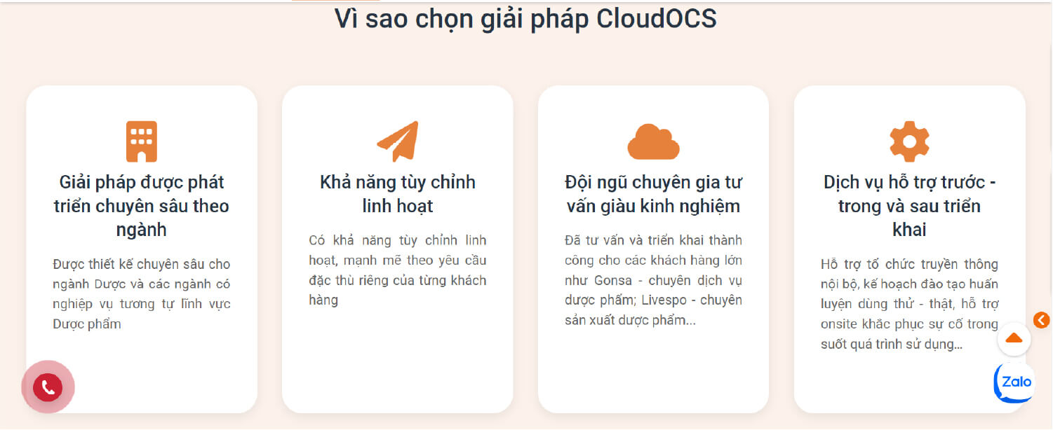 giải pháp hỗ trợ bán hàng CloudOCS